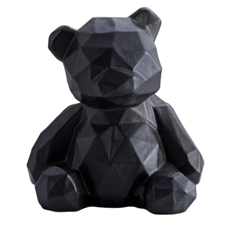 Европейская керамическая абстрактная Геометрическая скульптура медведя
