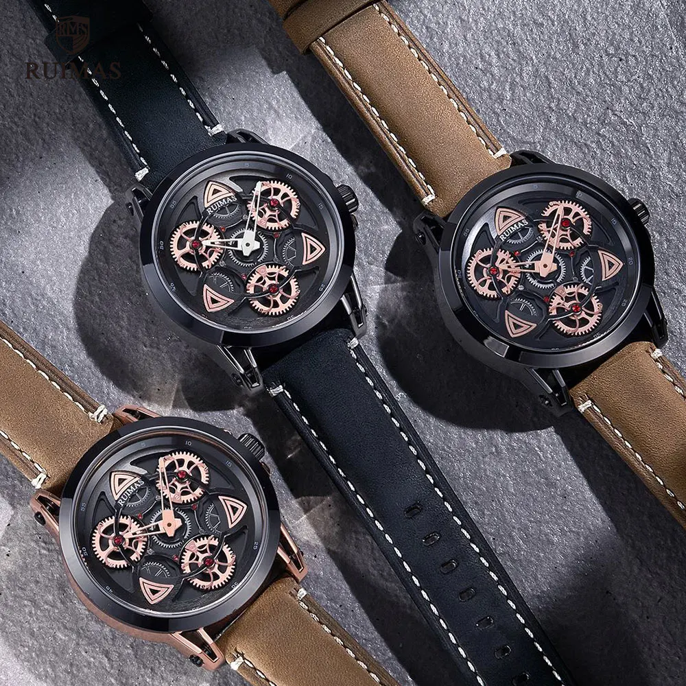

Luxury Military Watches Men Leather Waterproof Wristwatch Man Top Brand Quartz Watch 550