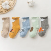 5pairslot infant baby socks autumn cartoon baby socks for girls cotton newborn cartoon boy toddler socks