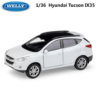 welly diecast 136 scale model car hyundai tucson ix35 suv pull back toy vehicle alloy toy metal toy car for kid gift collection