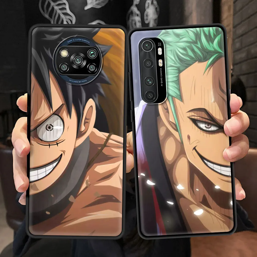 Одна штука аниме чехол для Xiaomi Mi Poco X3 NFC 10T Pro 5G Примечание 10 Lite 9 лет 11 M3 10S CC9 черный