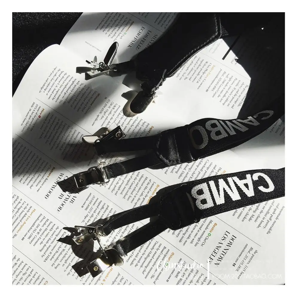 Подтяжки для рубашек регулируемые эластичные с 6 зажимами | Аксессуары одежды