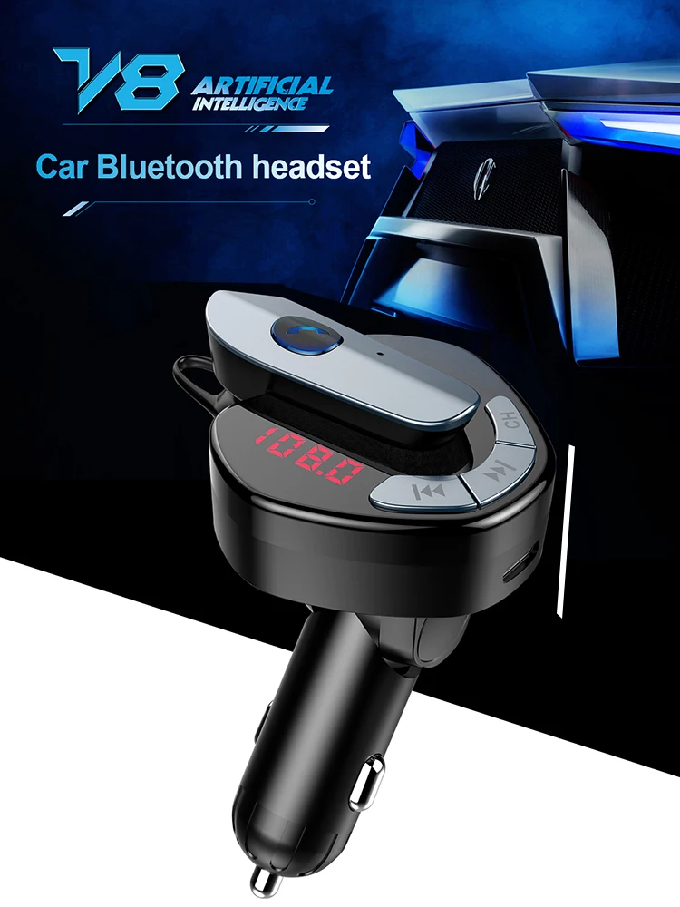 

Автомобильный MP3 плеер Bluetooth FM модулятор аудио плеер беспроводная гарнитура Handfree модулятор музыкальный плеер USB зарядное устройство