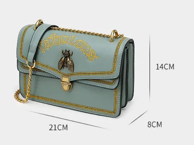 Новый тренд Корейская версия сумка через плечо модная Thai LYN Bee 2748 21X8X14cm|Сумки с