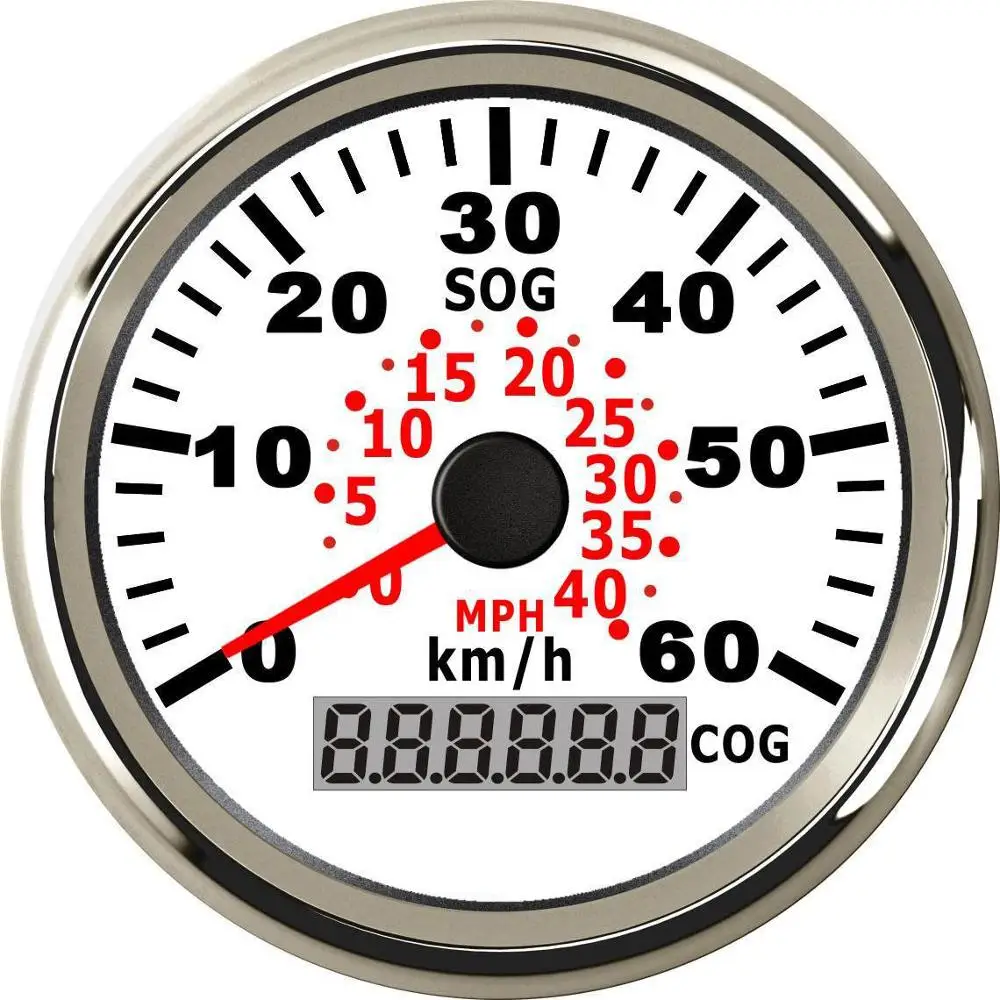 Спидометр GPS 60 км/ч с красной подсветкой водонепроницаемый 85 мм одометр 12 В/24 В для