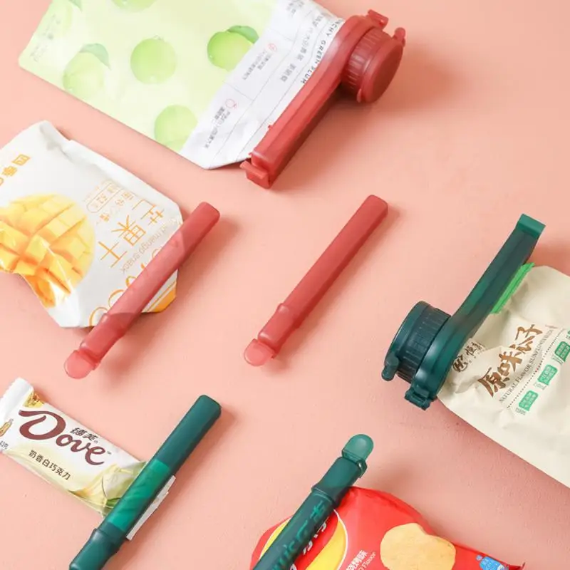 

Large-Caliber With 3 Sealing Clips Discharge Nozzle Strong Sealing Food Preservation Moisture-Proof Sealing Clip Set Of 4