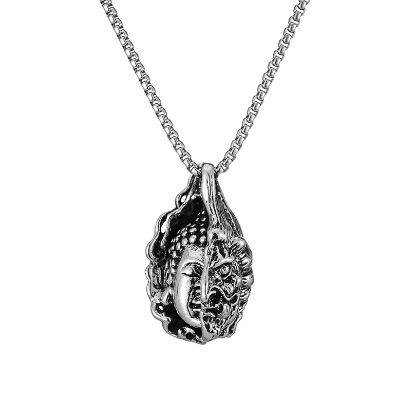 2021 из нержавеющей стали ожерелье в стиле панк Стиль ад дьявол подвесная цепь для