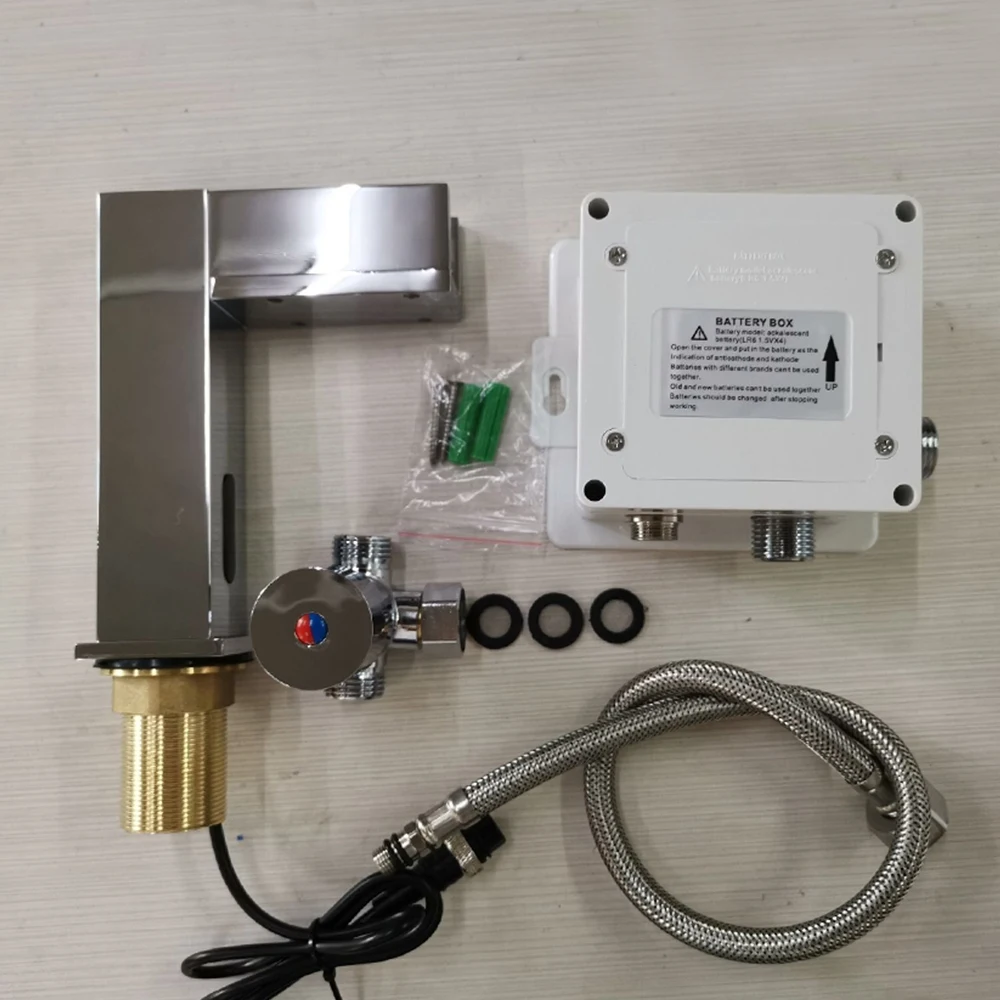 3-цветный светодиодный смеситель для кухни Бесконтактный сенсорный датчик