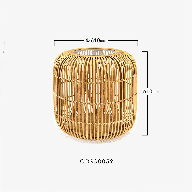 Новый китайский Маленький журнальный столик из бамбука и ротанга для дома