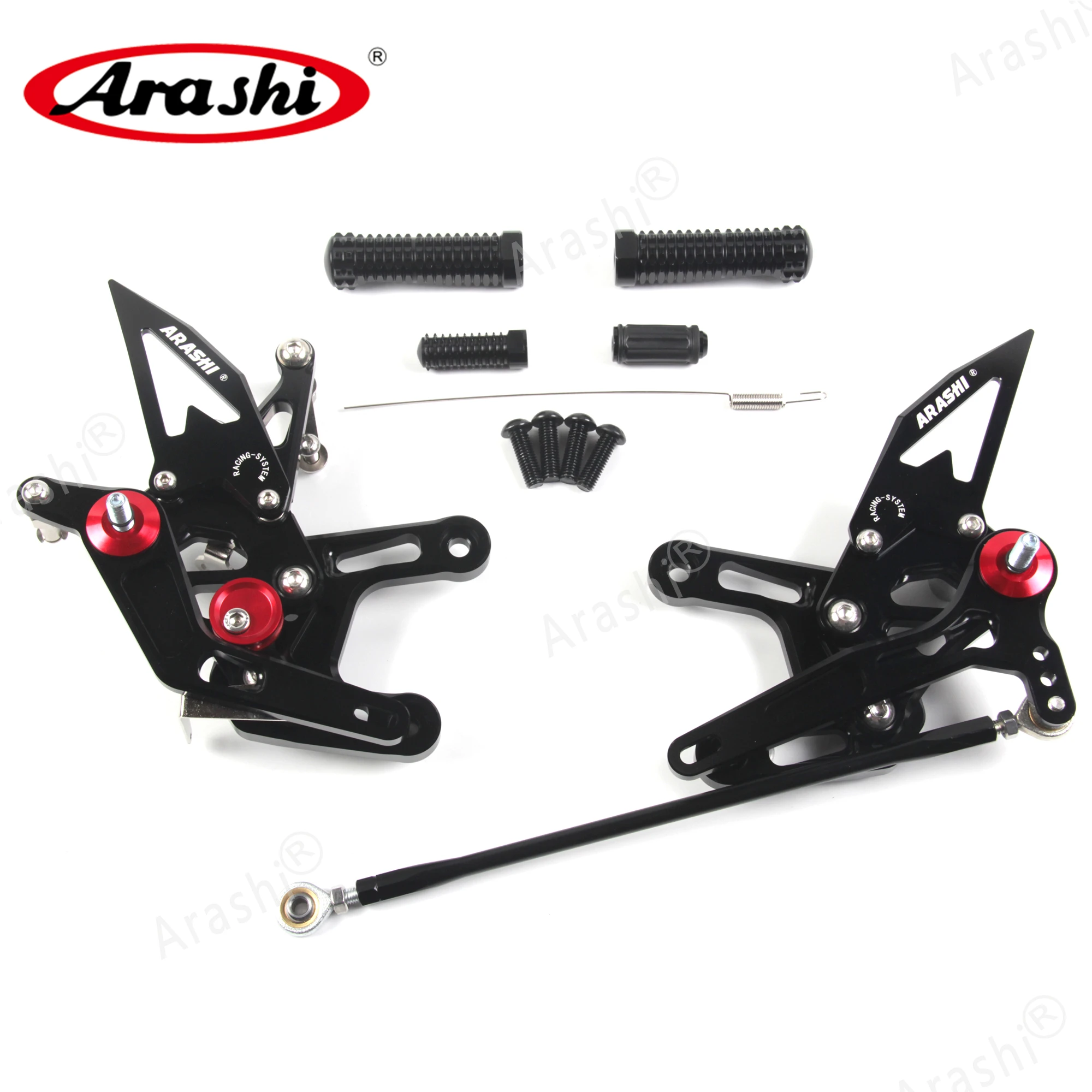 Arashi ZX10R NINJA CNC Регулируемая Задняя подставка для ног KAWASAKI ZX 10R 2011 2015 подножки