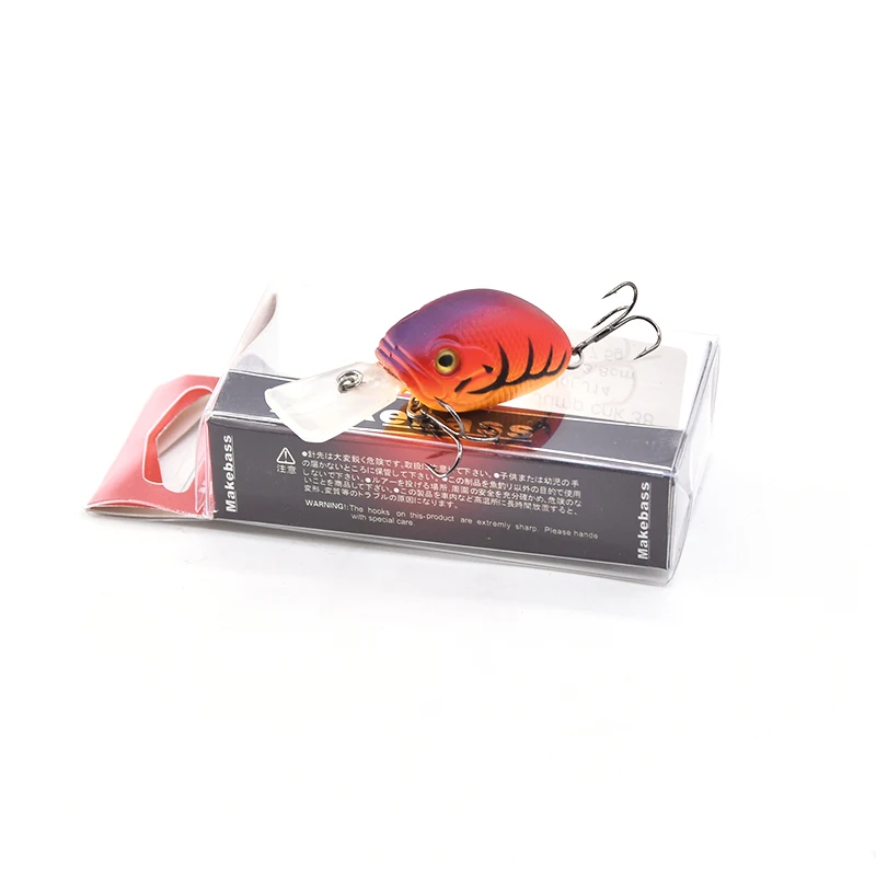MAKEBASS Small Crank bait FishingLures Fishing Wobbler Lifelike Swimbait Artificial Hardbait Fishing Tackle.
