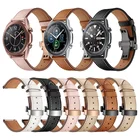 Ремешок из натуральной кожи с застежкой-бабочкой для Samsung Galaxy Watch 3 45 мм, браслет для Samsung Galaxy Watch 3 41 мм