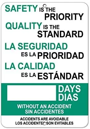 

LZATPD SLALL Safety'S The Priority Retro Street Sign Housercycle Garage Decoration Supplies12 X 8 Inch