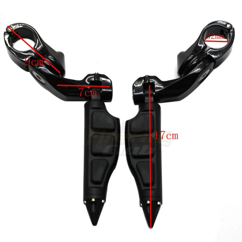 Motorcycle Short Angled Adjustable Highway Footpeg Mount Kit Footrest For Honda Suzuki Harley Kawasaki | Автомобили и мотоциклы