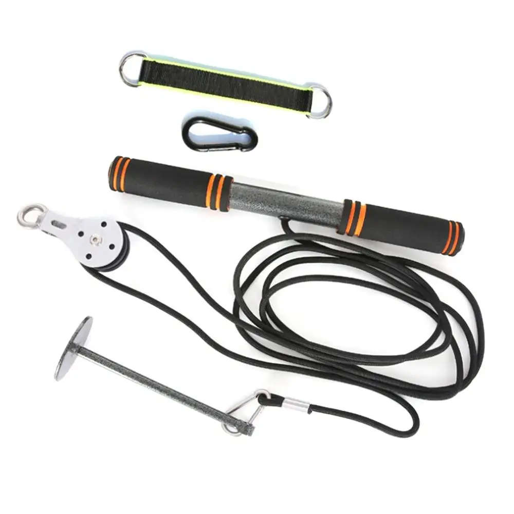 

Fitness Pulley Cable System DIY Loading Pin Lifting Triceps Rope Machine Workout Adjustable Length 2021