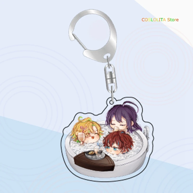 Anime Division Rap Battle Hypnosis Mic Cute Keychain Collection Cartoon Keyrings School Bag Itabag Pendant Xmas Gifts | Тематическая