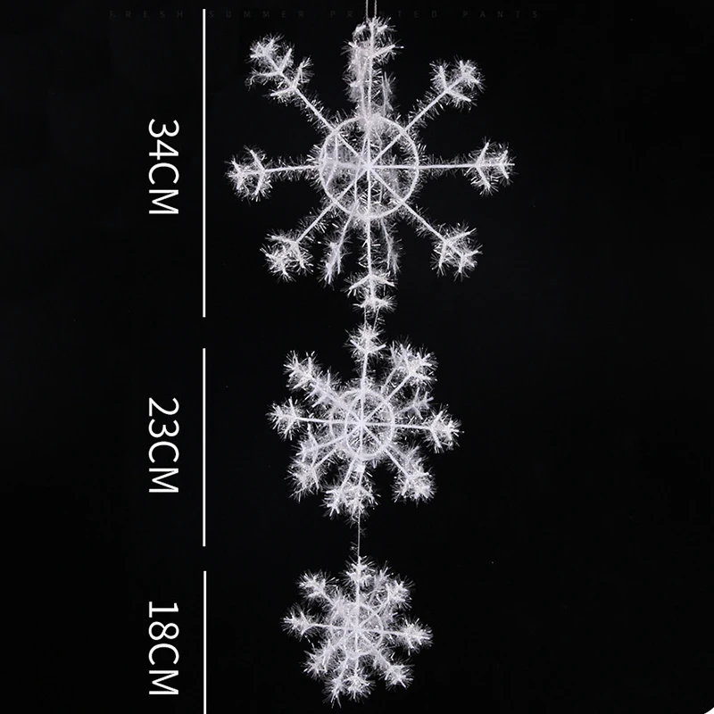 

New Year Decorations Christmas Decoration For Home Christmas Party Ornaments Christmas Tree Door Snow Flakes Window Ornaments