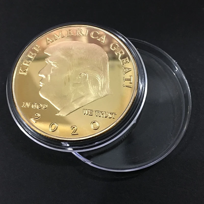 Новый Трамп президент искусство коллекция монет подарок 2020 золотые памятные