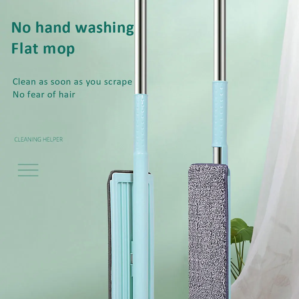 

Hand-free Flat Mop Microfiber Mop Lazy Wiper Mop Suitable For Washing The Floor In The Home kitchen With Strong Suction Of Stain