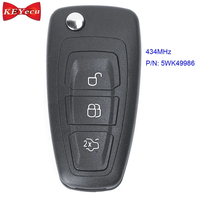 KEYECU для Ford Grand C Max Focus Mondeo дистанционный ключ брелок от машины 434 МГц FSK 5WK49986 ID83