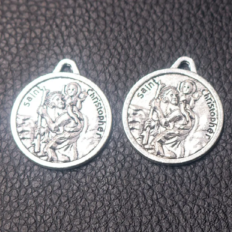 6 шт посеребренные христианской металлическая бирка * Кристофера ожерелье с