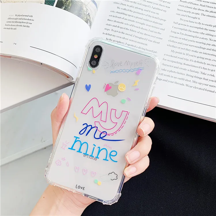 Niceking Angels чехол для телефона Fundas для iPhone X, XR, XS, MAX, 11 Pro, Max, 6 S, прозрачный чехол из ТПУ с цветочным принтом для мальчиков, чехол для iPhone 6, 6s, 7, 8 Plus