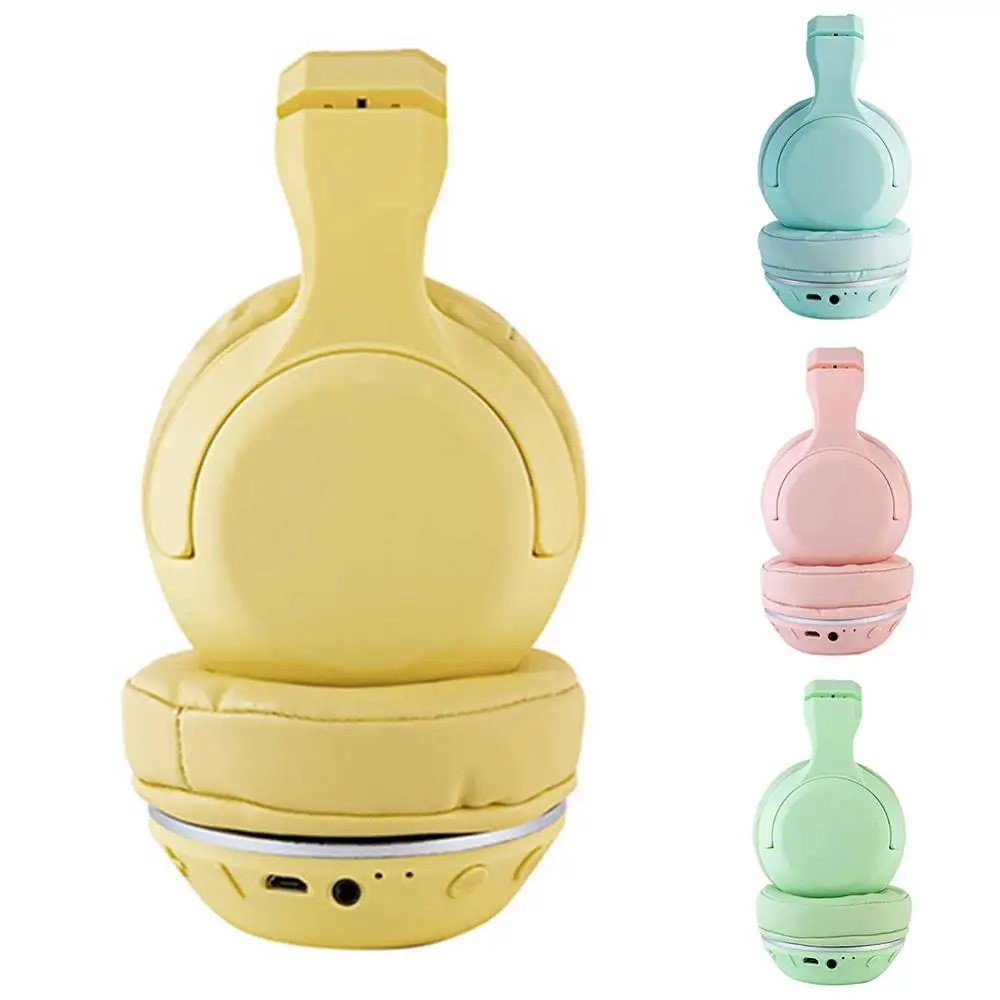 

Wireless Bluetooth Solid Color Music Gaming Headphone Stereo Headset with Mic