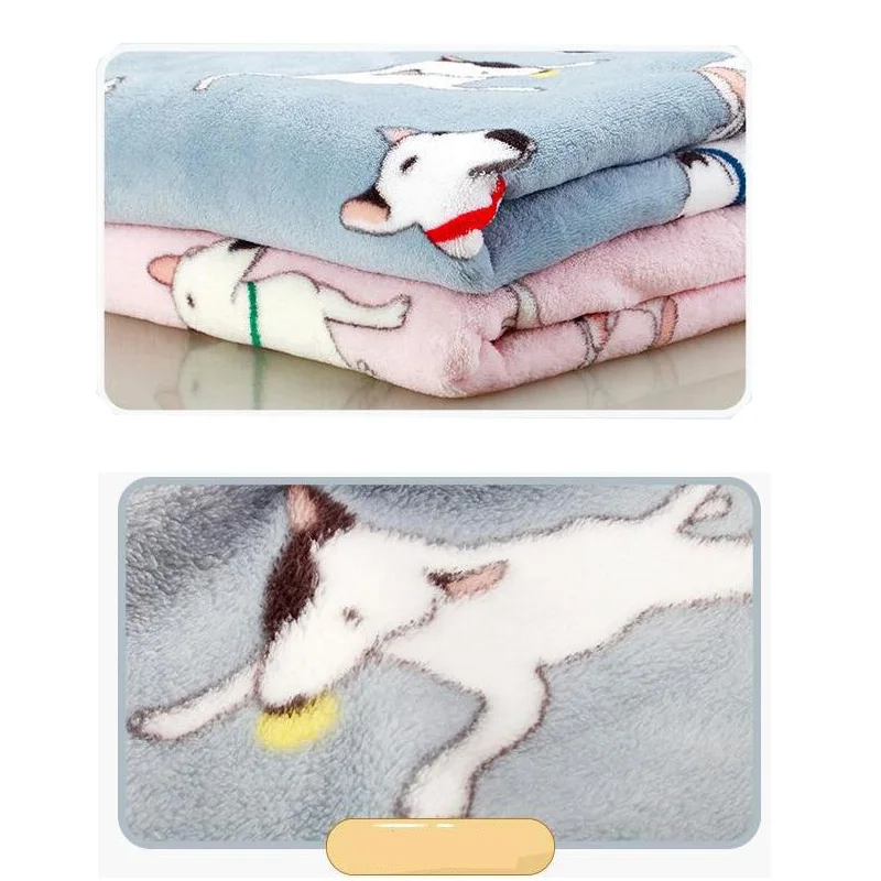 Мягкое Коралловое Флисовое одеяло s диван/кровать/Самолет/дорожное бультерьер