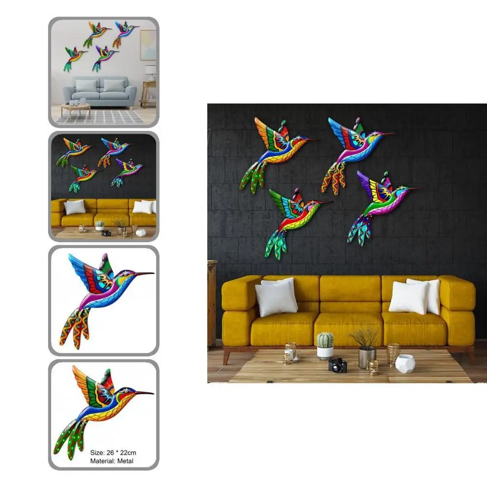 

Металлическая красивая гладкая края, украшение для Колибри, легкая Подвеска для Колибри, водонепроницаемая Подвеска для балкона