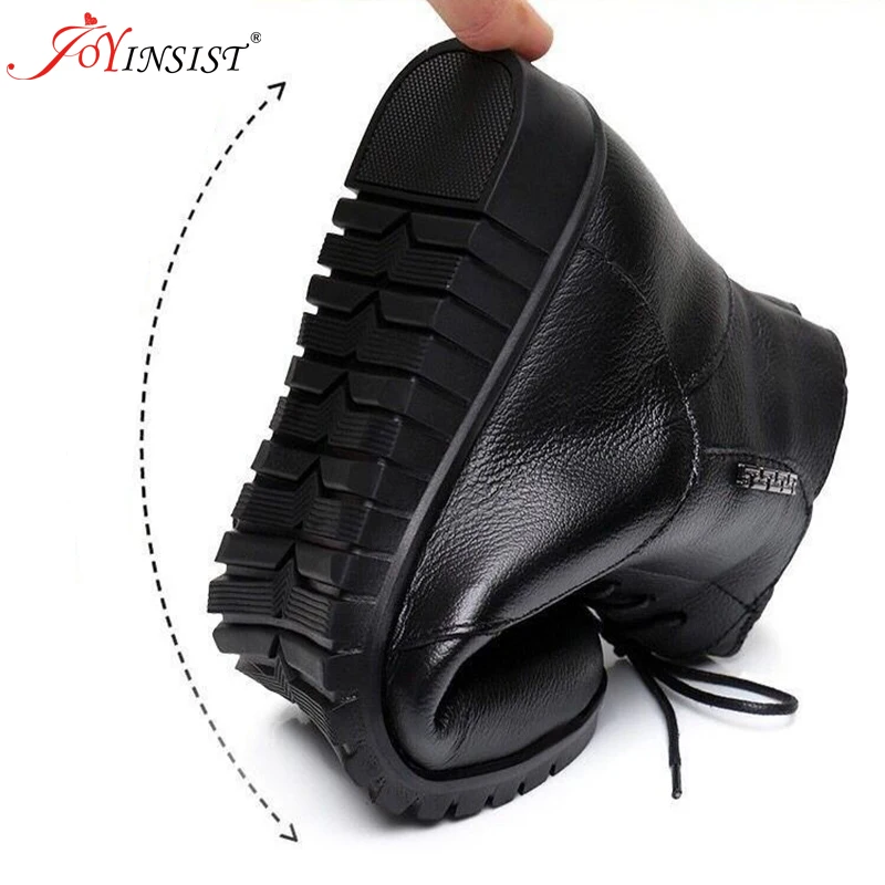 Ботинки женские из натуральной кожи на плоской подошве большие размеры (35-43) |