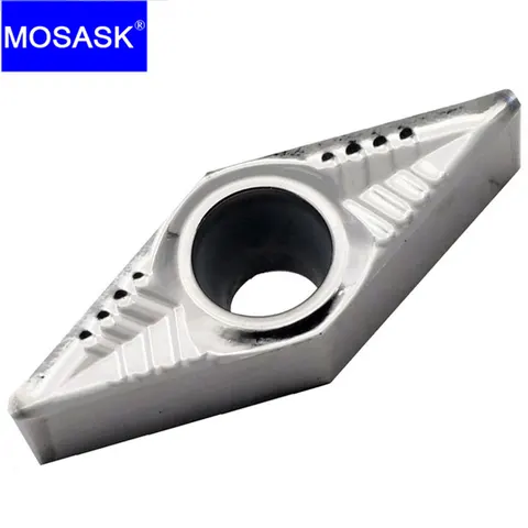 MOSASK VBGT 10 шт. 1103 1604 04 08 02 AL ZK01, медные, алюминиевые, полуоблегающие, металлические вставки из карбида вольфрама