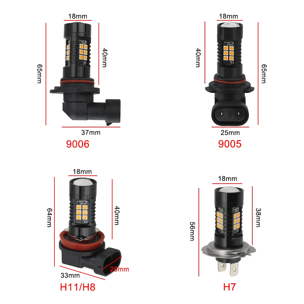 

A Pair 12V 3030 21SMD 1200LM 6000K H8 H11 LED Car Headlight Car Daytime Driving Running Light Car Fog Lamp Bulb Auto Accessories