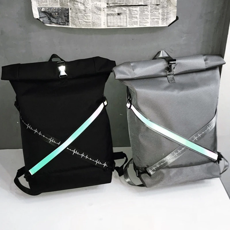 

Fashion Backpack Youth Reflective Unisex Universal Casual Oxford
