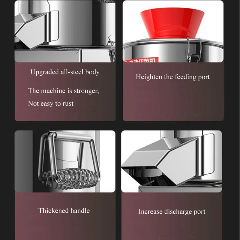 270 Type Home Vegetable Stuffing Machine Stainless Steel Electric Vegetables Cutter Multifunction Garlic Chili Meat Grinder | Бытовая