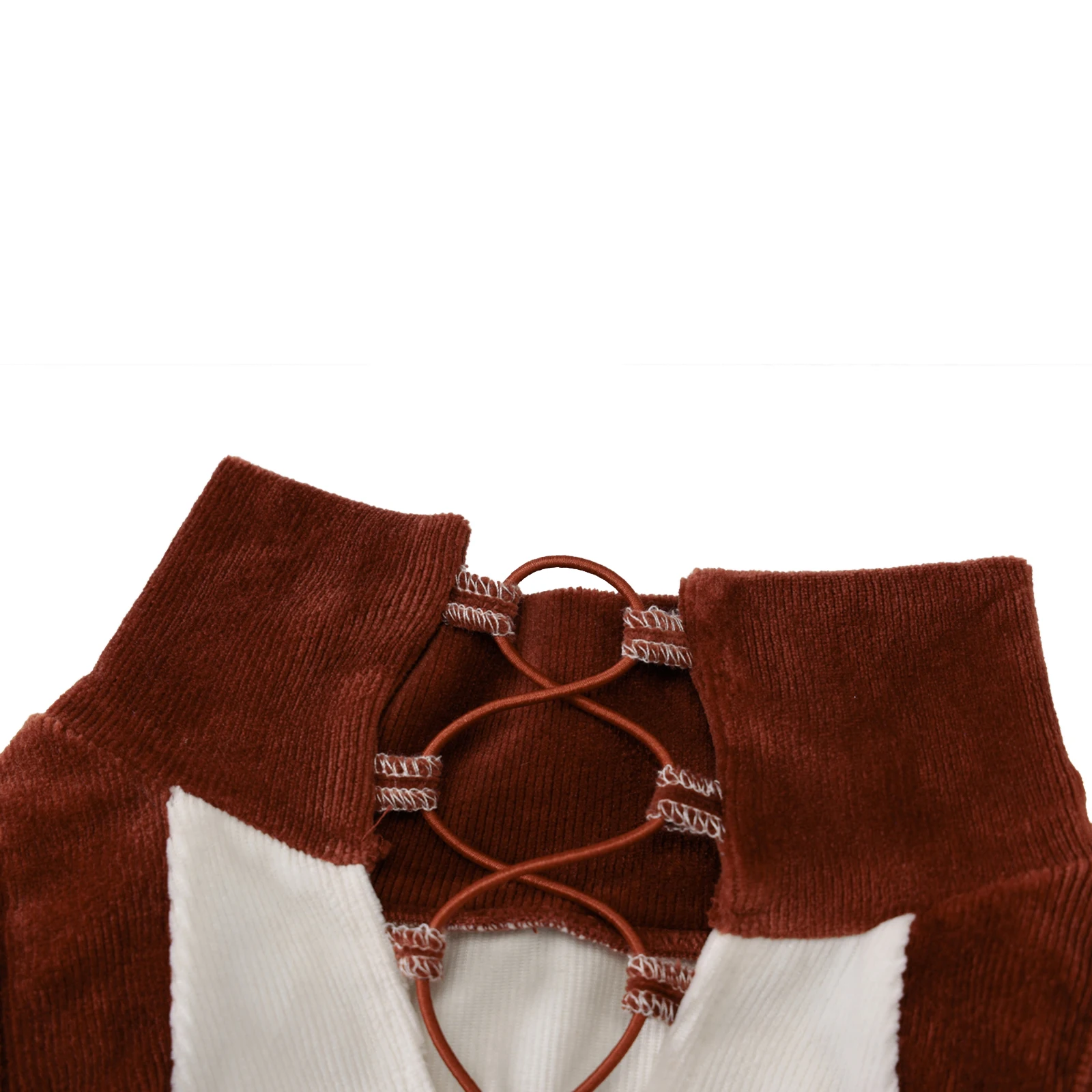 

Hirigin 2021 Fashion Womens Casual Sleeveless Jumpsuit Color Stitching Bandage Stand Collar Tight-fitting Long Jumpsuit