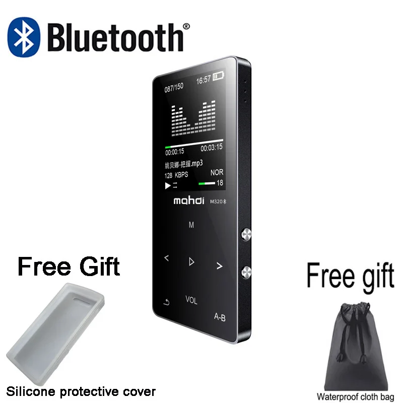 black pro Металлический bluetooth mp3 плеер 8 Гб Встроенный динамик fm-радио электронная книга диктофон портативный аудио Спорт flac музыка видео плеер - Цвет: black pro