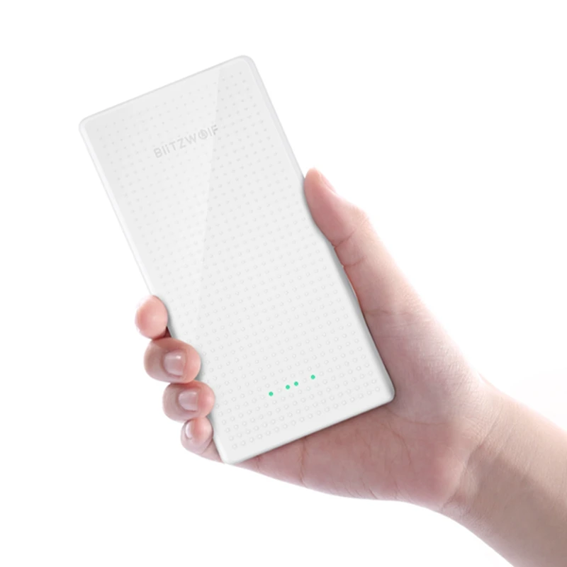 BlitzWolf BW-P7 5000mAh тонкий дизайн USB банк питания для iPhone 11 Pro X XS Max 8 Plus для samsung S9/S9+ S8 Note 9-белый