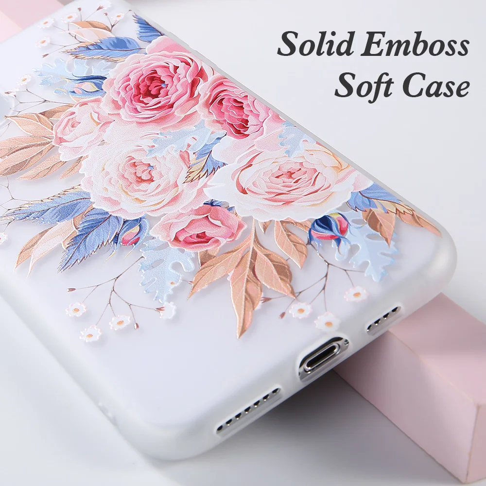 KISSCASE ТПУ чехол с цветами для iPhone 11 Pro Max противоударный телефона 5S SE 6 7 8 Plus XS XR Coque |