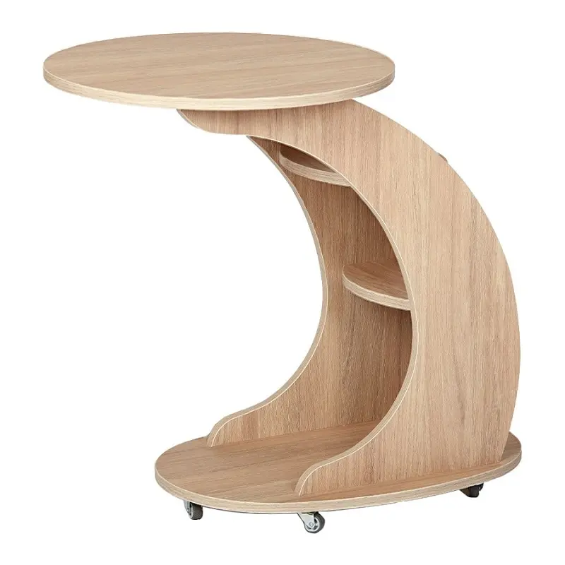 Стол Бьюти придиванный Delicatex цвет дуб каньон прикатной журнальный | Мебель