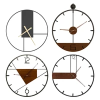 vintage style large decor nordic hanging clock round face silent metal wall clock for indoor porch office bedroom aisle