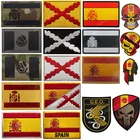 Нашивка из ПВХ, с вышивкой ESP, в испанском стиле, с изображением французского наследия, с черепом, военная, тактическая эмблема на липучке, вышитый значок