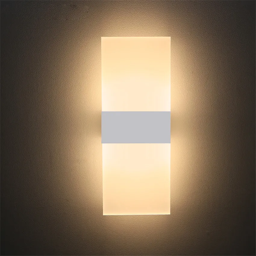 Светодиодный ные настенные светильники комнатный современный акриловый