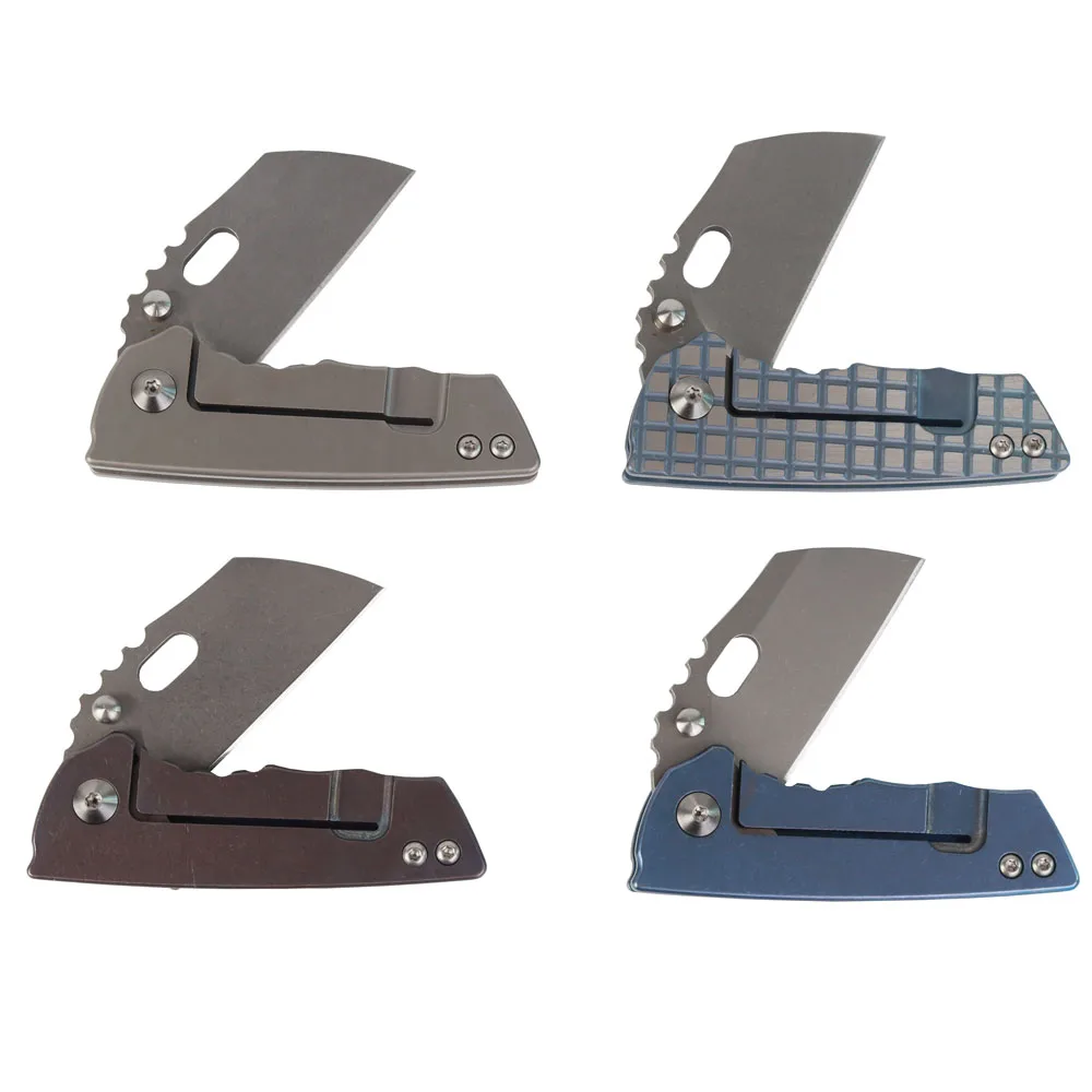

MASALONG kni215 Ultra Mini Folding Pocket Knife D2 Blade, TC4 Titanium Handle High-quality folding knife