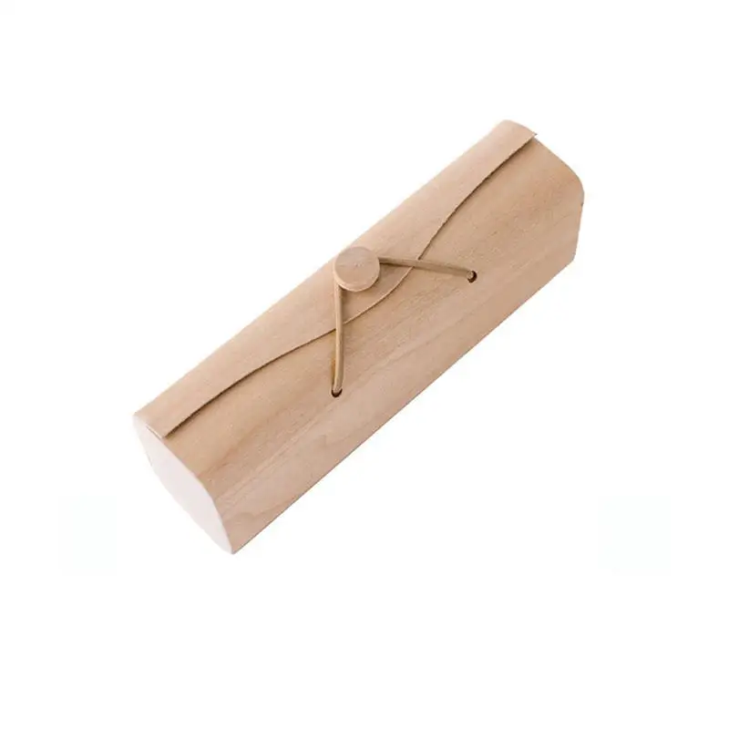 

New Portable Fashion Portable Wooden Sunglasses Box Case Eye Glasses Clam Shell Protector Tool