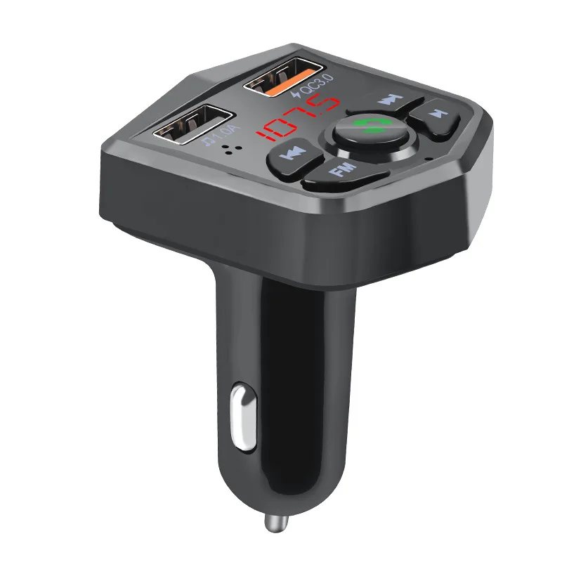 Bluetooth 5 0 Handsfree Car Kit fm передатчик 3.1A быстрое двойное USB зарядное устройство ЖК