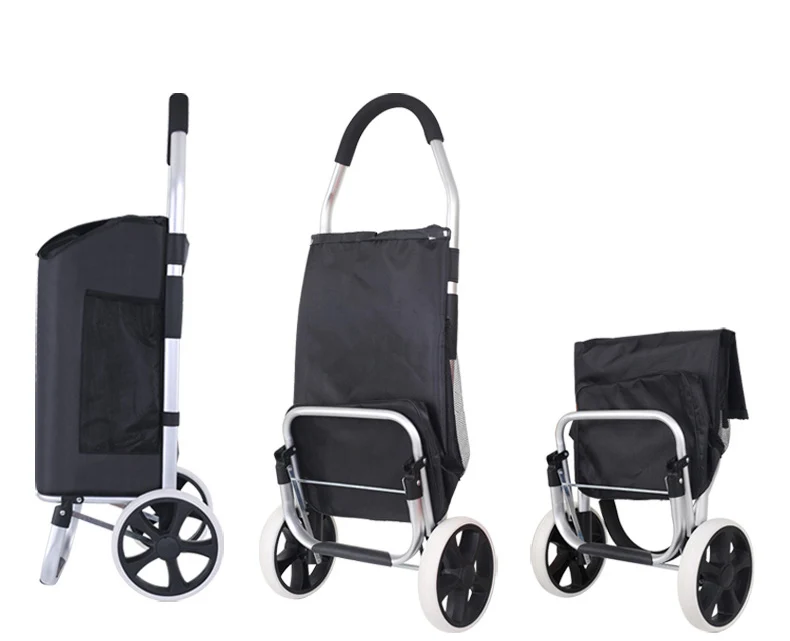 Тележка для лестниц корзина покупок пожилых людей Женская хозяйственные сумки