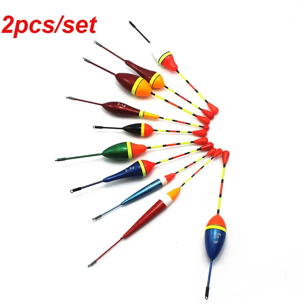 

2Pcs Assorted Sizes Fishing Float Fashion Outdoor Fishing Lure Floats Bobbers Light Stick Floats Indicator Slip Drift Tube