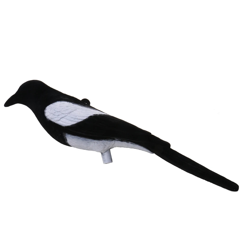 Full Flocked Realistic Calling Magpie Decoy /Hunting Decoying Baits |