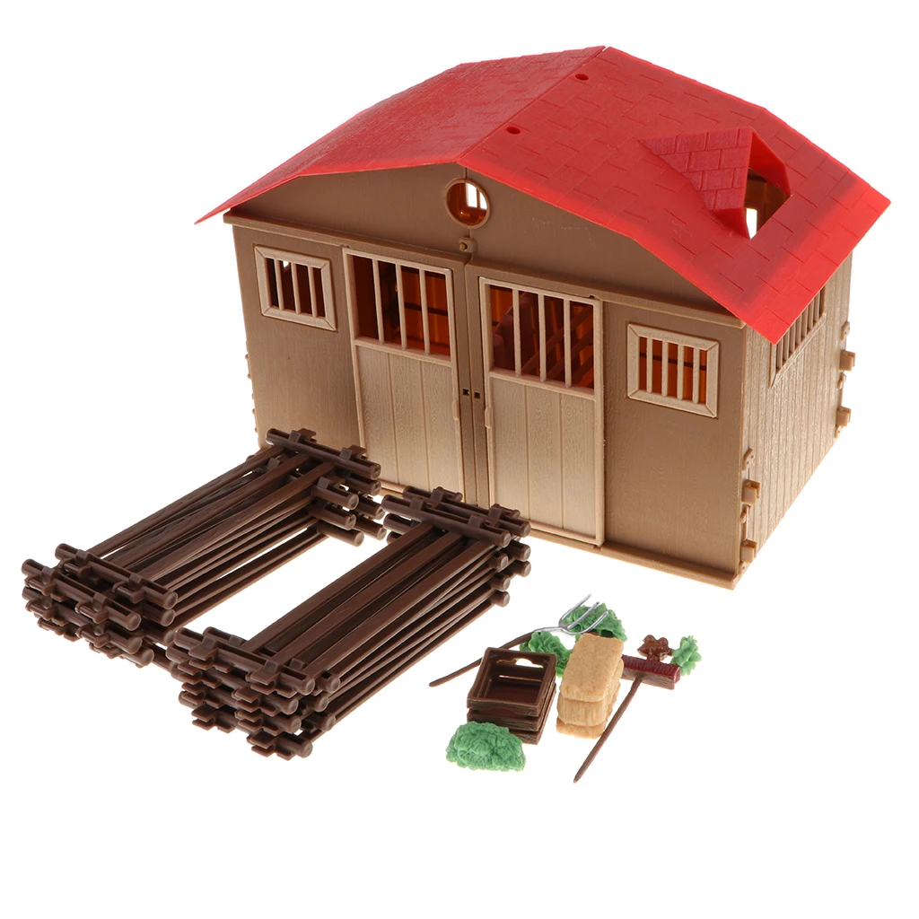 

Пластиковые DIY сборочные фермы, кабина, сцена, строительные блоки, игрушки, дети, подарки