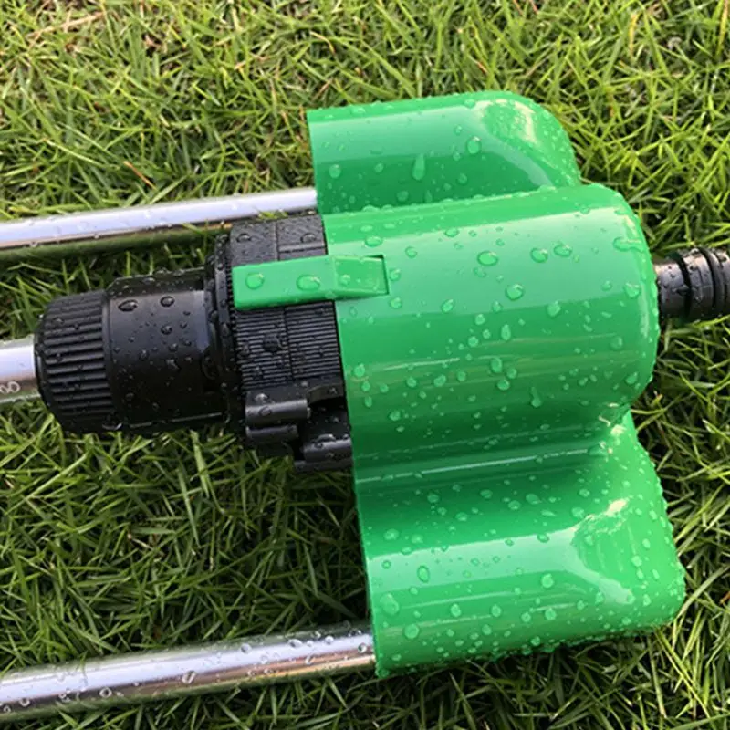 

17 Holes Sprinkler Aluminum Swing Oscillating Water Garden Lawn Irrigation P9YB